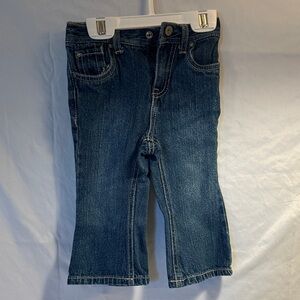 Baby Girl Cherokee Blue Denim Jeans with Elastic Waist - Size 18M